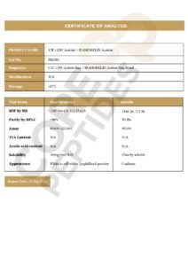 CJC-1295-ipamorelin certificate of analysis